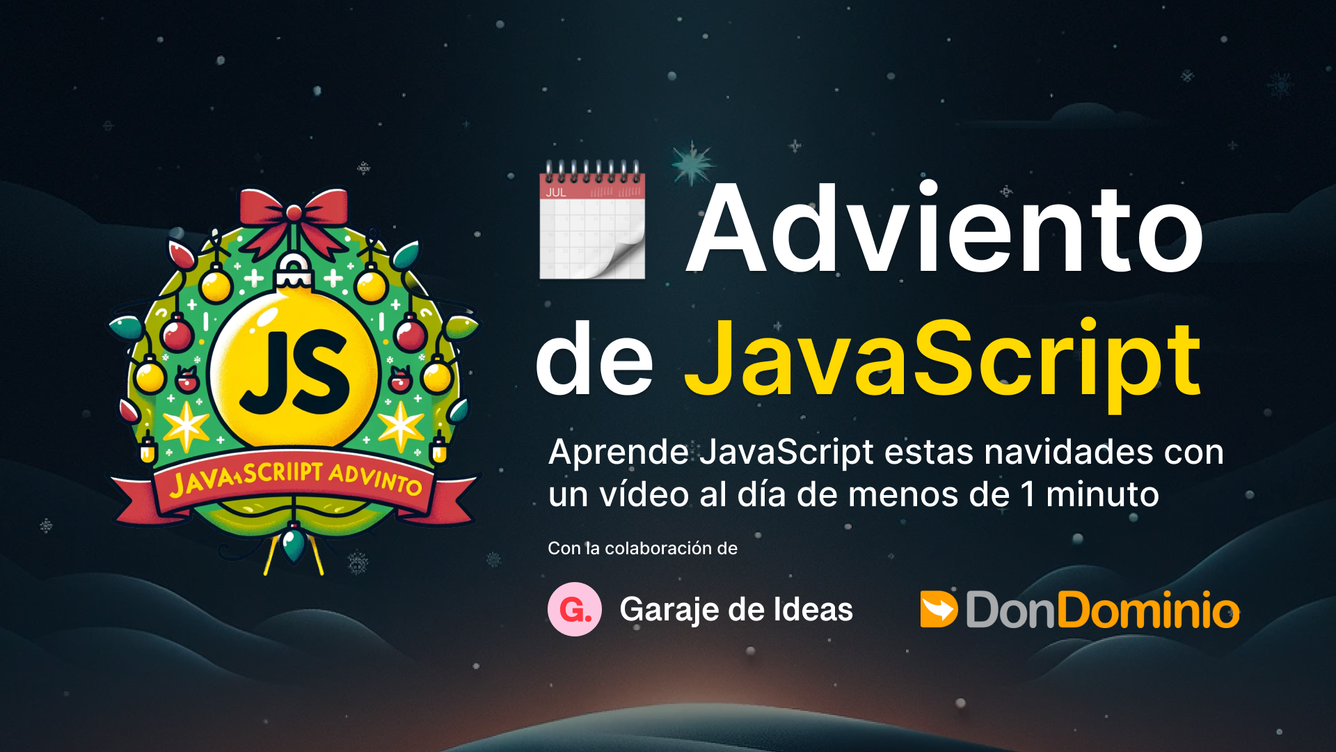 JavaScript: Calendario de Adviento